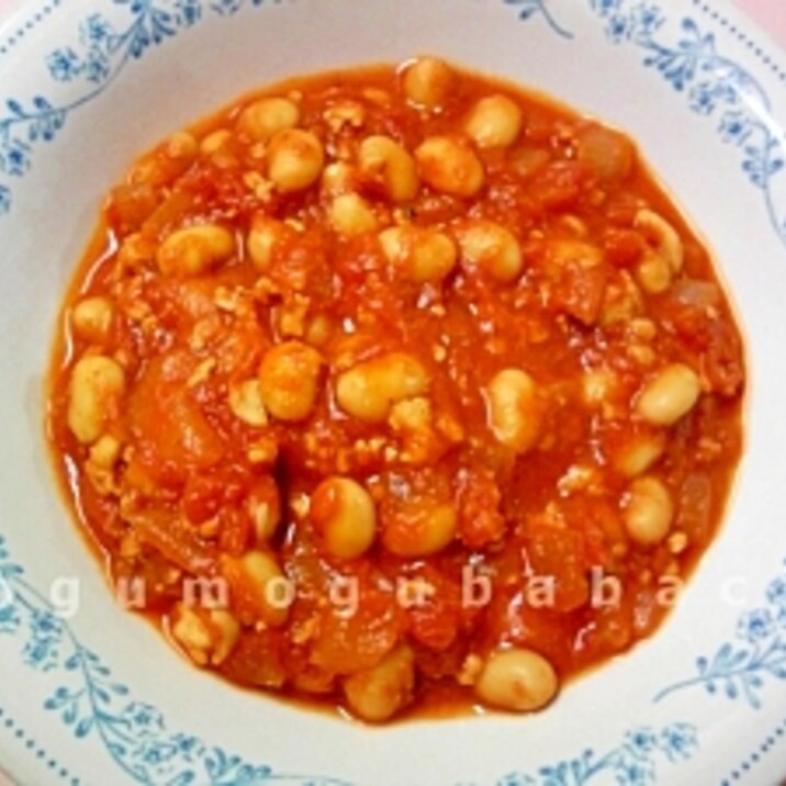 トマト缶で作る★大豆&チキンカレー